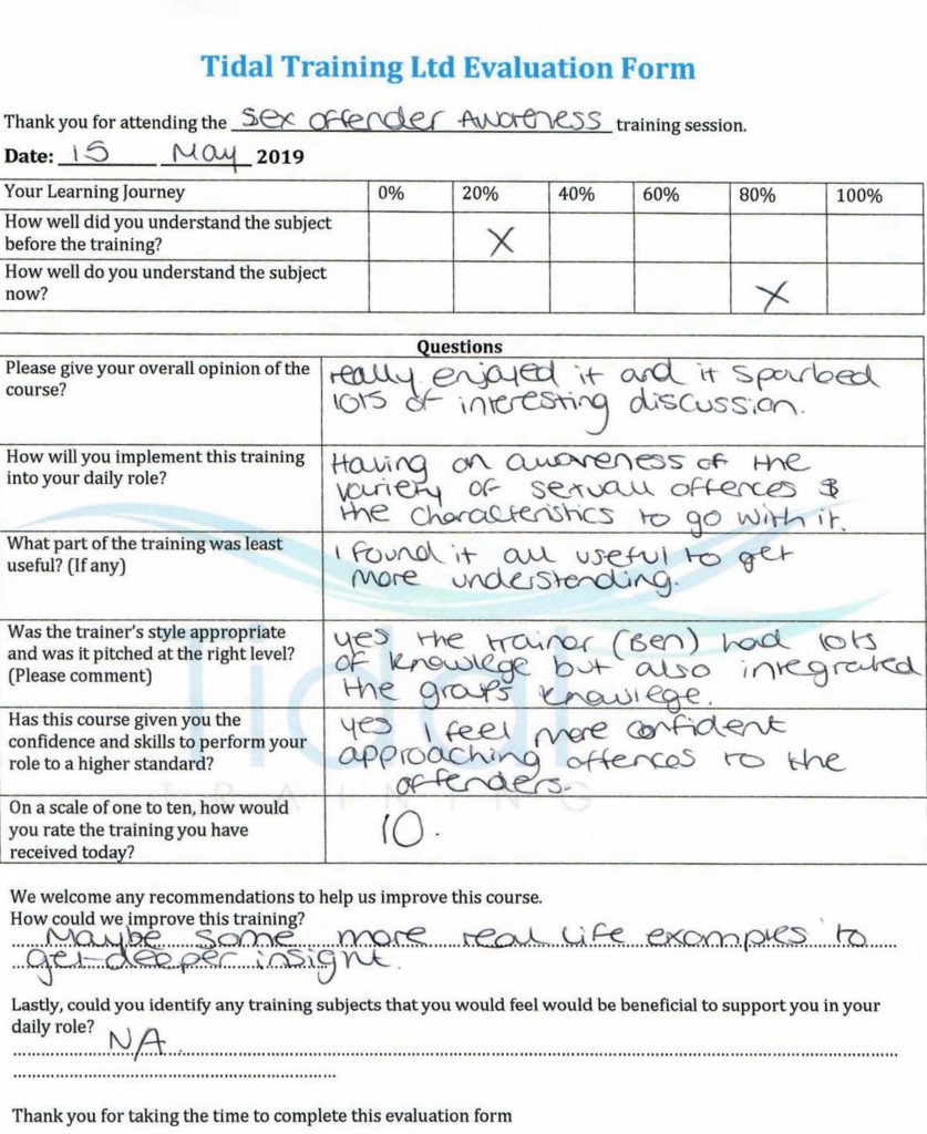 Feedback and Attendance sheet 15.4.19-4